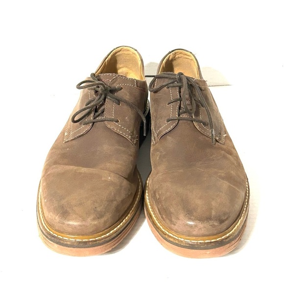 Clarks  Shoes Newkirk Plain Brown Nubuck Leather Dress Casual Grunge Sz 11 M main image 8